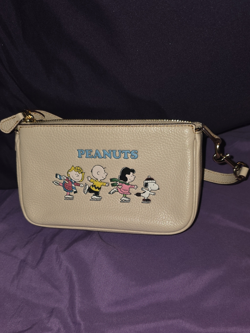 Coach Peanuts Icon Cream Shoulder Bag